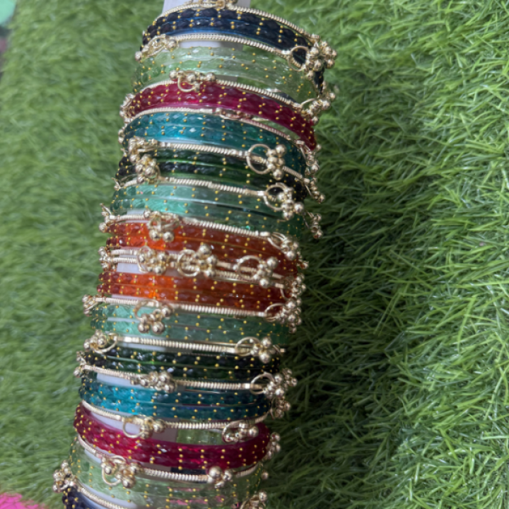 Raindrop multi with ghungroo two hand complete set