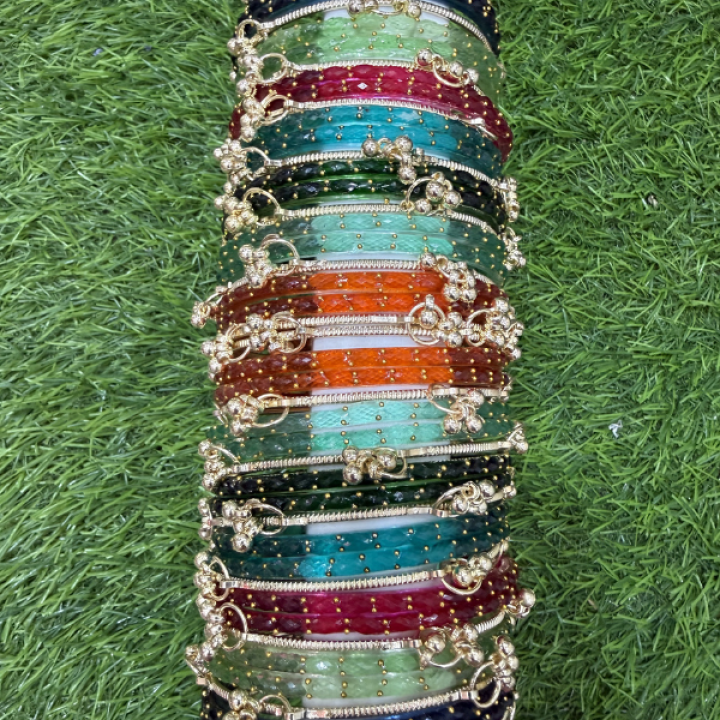 Raindrop multi with ghungroo two hand complete set