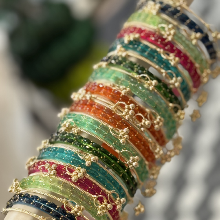 Raindrop multi with ghungroo two hand complete set