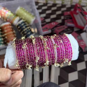 Kashmiri Bangles Wine Colour
